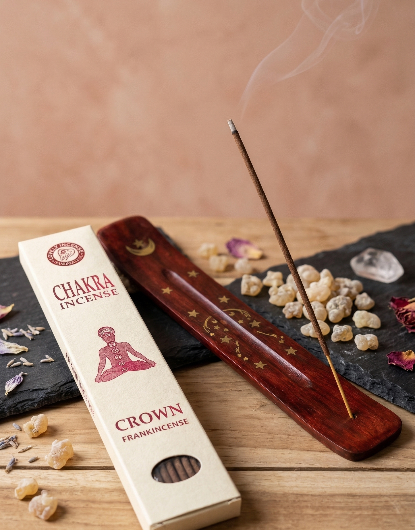 尼泊爾手工天然乳香香薰 - 頂輪 (Crown Chakra) 能量平衡 15枝裝