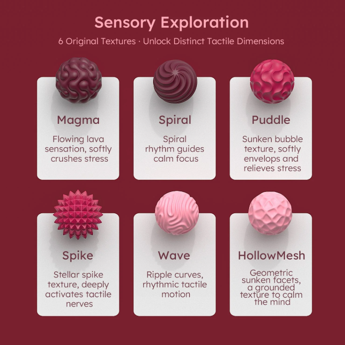 矽膠感官減壓球 (Fidget Sensory Silicone Magnetic Ball Toy)