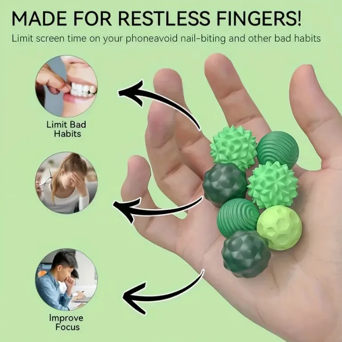 矽膠感官減壓球 (Fidget Sensory Silicone Magnetic Ball Toy)