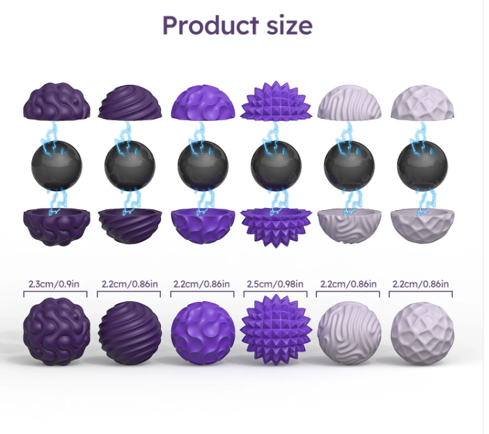 矽膠感官減壓球 (Fidget Sensory Silicone Magnetic Ball Toy)