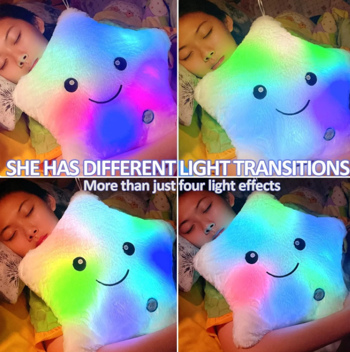 Light Up Sensory Star Plush 閃亮星星感官毛絨抱枕